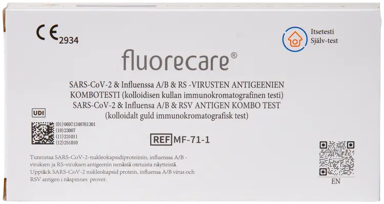 Microprofit Fluorecare SARS-CoV-2- ja influenssa A/B- ja RSV-antigeenin yhdistelmätestipakkaus