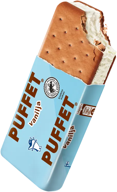 Puffet Vanilja välipalajäätelö 62g/1,1dl