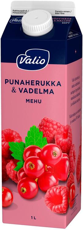 Valio punaherukka-vadelmamehu 1 l