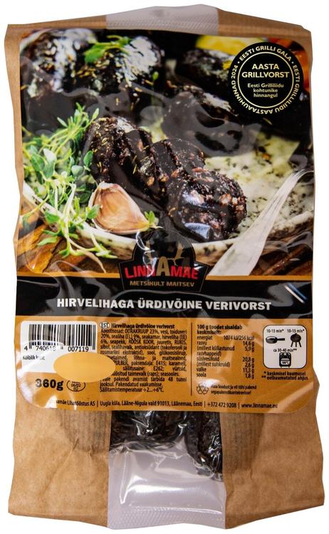 Hirvelihaga ürdivõine verivorst 360 g