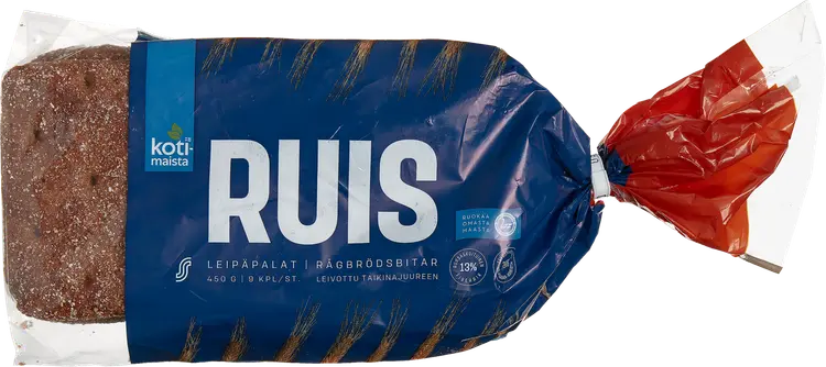 Kotimaista Ruisleipäpalat 9 kpl 450 g täysjyväruisleipä