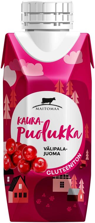 Maitomaa Kaura-Puolukka välipalajuoma, gluteeniton 2,5 dl