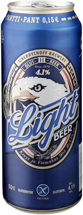 Koff Light Beer gluteeniton lager  olut 4,1 % tölkki 0,5 L