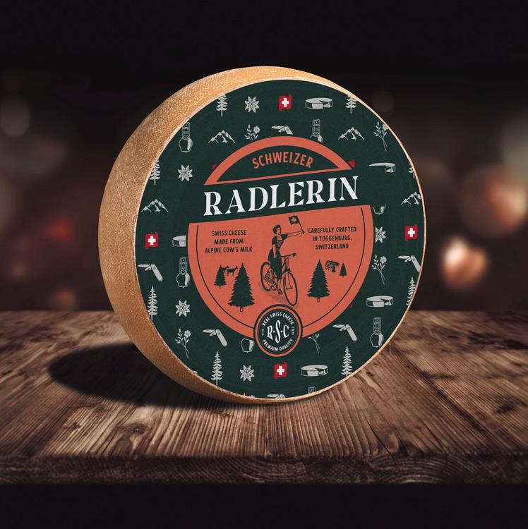 RSC Schweizer Radlerin kittipintainen alppijuusto 6 kg 7 kk