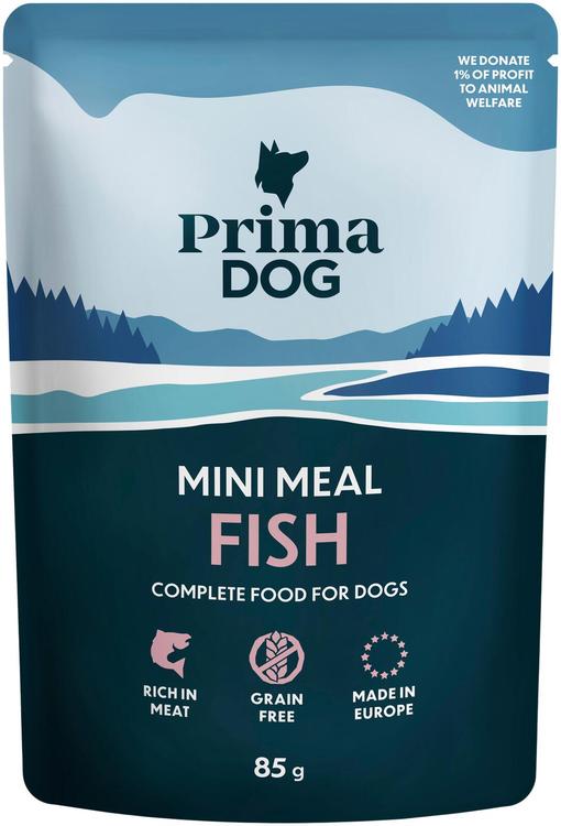 PrimaDog Mini Meal Kalaa kastikkeessa 85 g