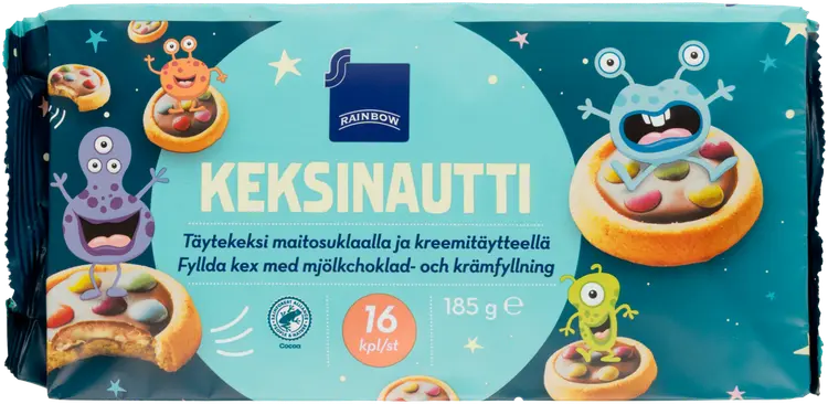 Rainbow Keksinautti täytekeksi 185 g