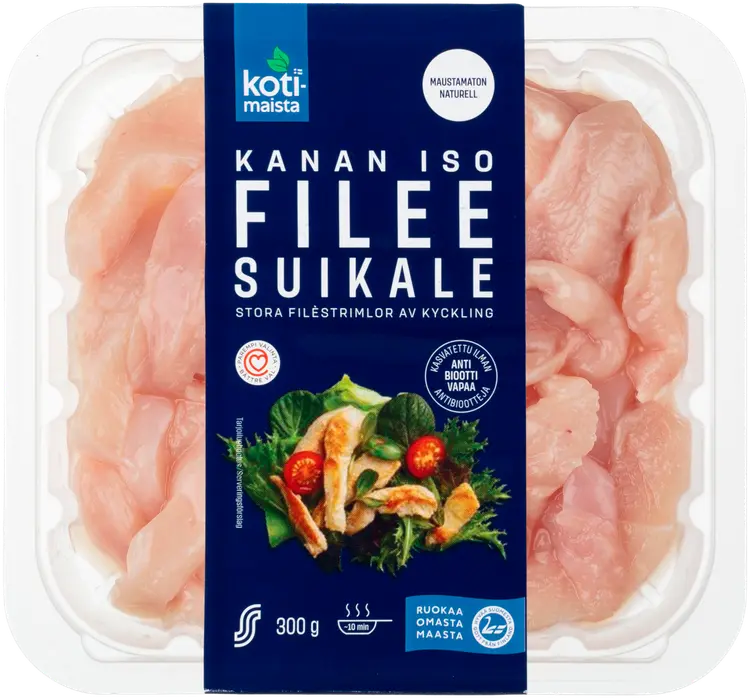 Kotimaista kanan iso fileesuikale maustamaton 300g