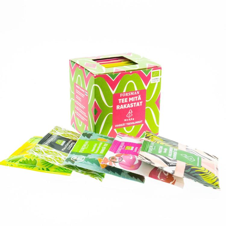 Forsman tea Tee mitä rakastat vihreä maustettu tee 10x2,5 g