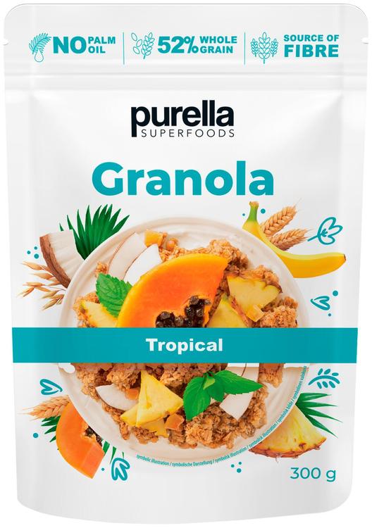 Purella Granola Tropical 300g