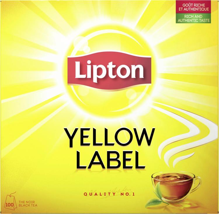 Lipton 100ps Yellow Label musta tee