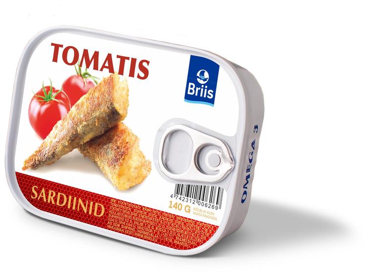 Balti sardiinid tomatis 140 g