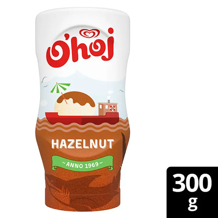 O'hoj Jälkiruokakastike Hasselpähkinä 300g