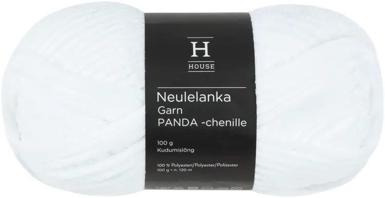 House lanka Panda chenille 100g white