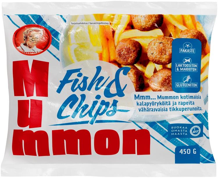 Mummon Fish & Chips 450 g, pakaste