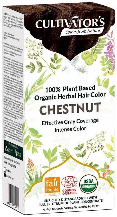 Cultivator's luomusertifioitu kasvihiusväri Chestnut 100g