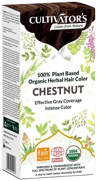 Cultivator's luomusertifioitu kasvihiusväri Chestnut 100g
