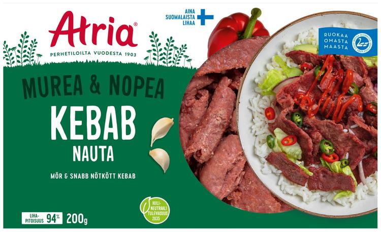 Atria Murea & Nopea Nauta Kebab 200g