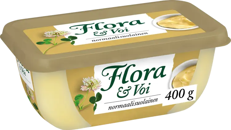 Flora & Voi Normaalisuolainen 400g