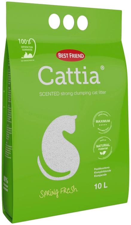 Best Friend Cattia Spring Fresh paakkuuntuva valkoinen kissanhiekka 10l