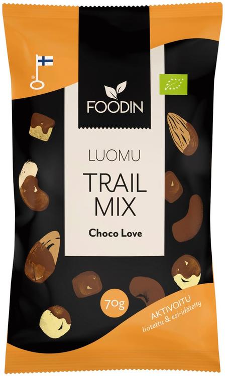 Foodin Trail Mix Chocolove luomu 70g