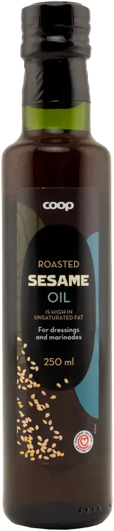 Coop paahdettu seesamiöljy 250 ml