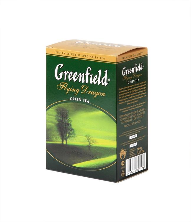 Greenfield Flying Dragon vihreä tee 100g irtotee