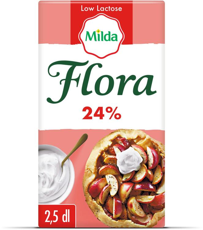 Flora by Milda Vispi vähälaktoosinen 24% 2,5dl