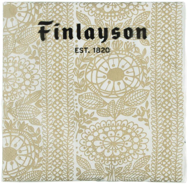 Salvrätik Finlayson taimi valge kuldne 24cm