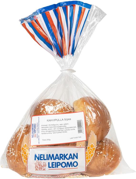 Kahvipulla 5/pss 300g Nelimarkan Leipomo