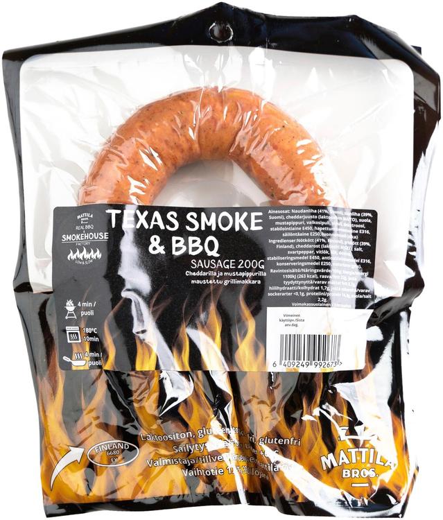 Mattila Bros. Smokehouse Texas smoke & bbq sausage 200g