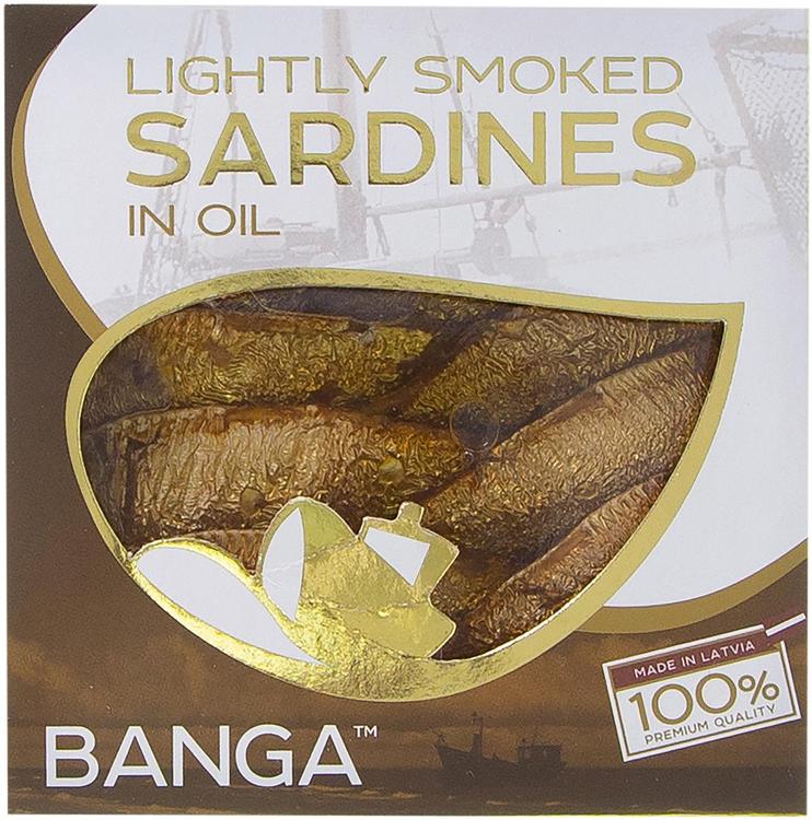 Banga 80g savustetut sardiinit öljyssä