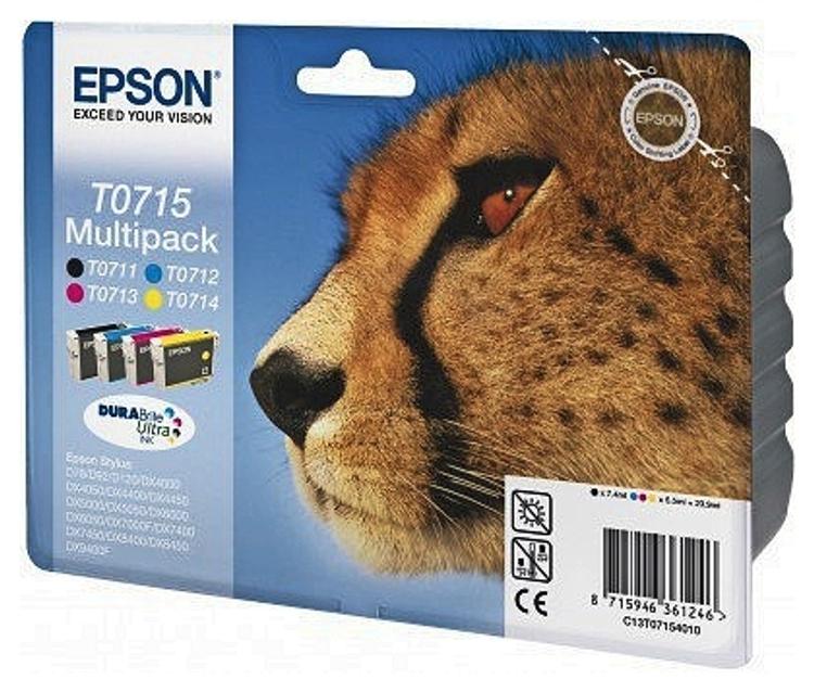 Epson mustepatruuna moniväripakkaus T0715