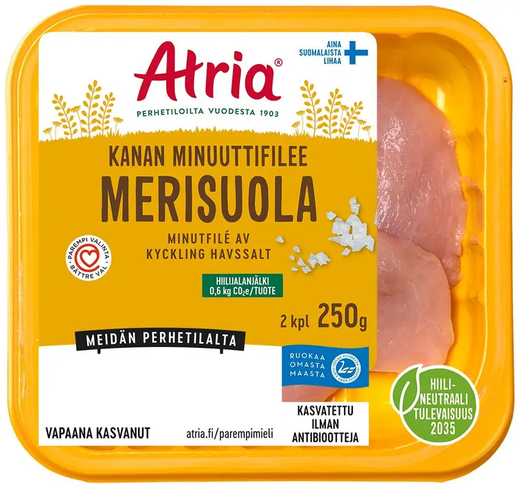Atria Kanan Minuuttifilee Merisuola 250g