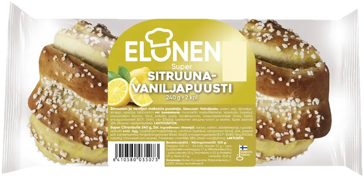 Elonen Supersitruuna-vaniljapuusti 2kpl 240g