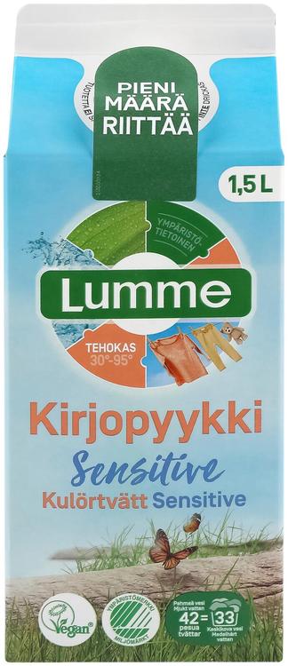 Lumme Kirjopyykki Sensitive tiivistetty pyykinpesuneste 1500ml