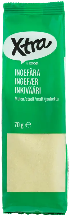 Xtra inkivääri jauhettu 70 g