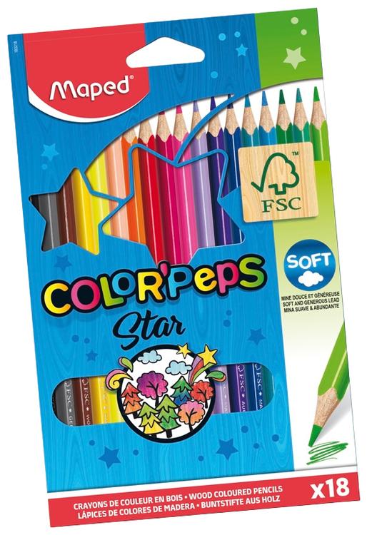 Color peps värvipliiats 18 värvi