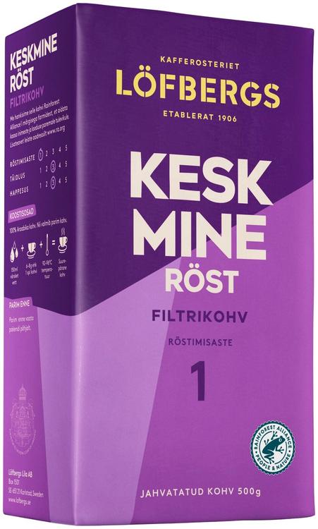 Filtrikohv keskmine röst 500 g