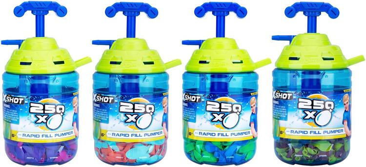 X-SHOT vesi-ilmapallopumppu ja 250 palloa