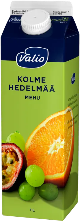Valio 3 hedelmän mehu 1 l (rypäle, appelsiini, passiohedelmä)