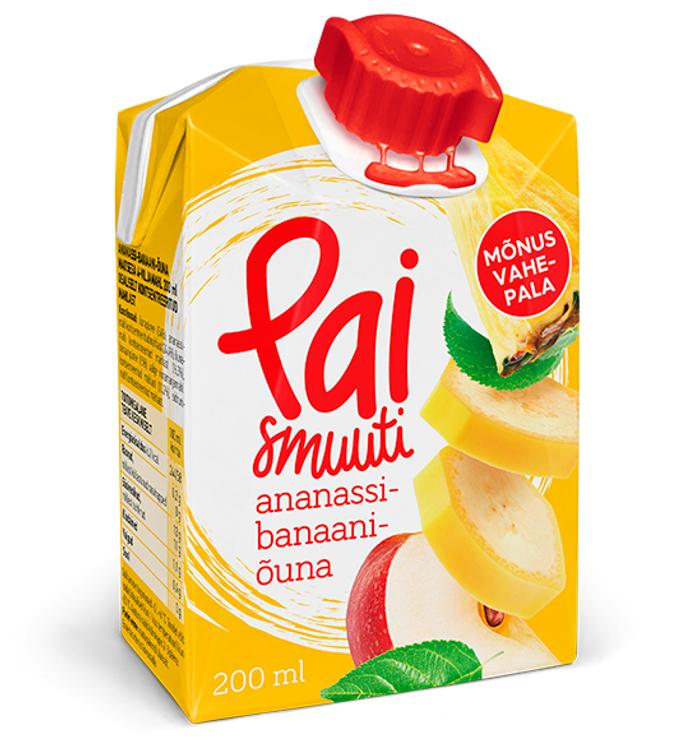 Pai ananassi-banaani-õuna smuuti 200ml