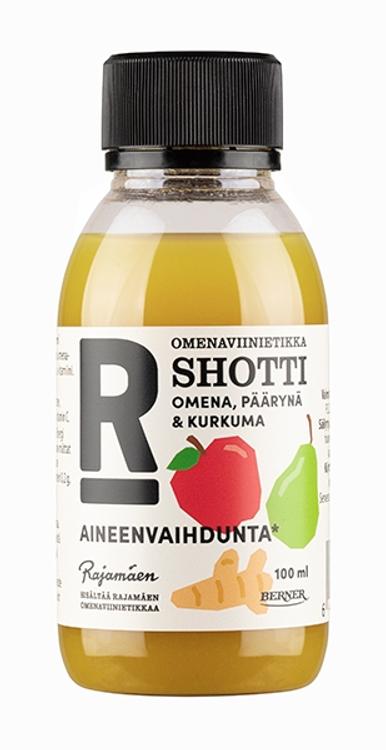 Rajamäen 100ml Omenaviinietikkashotti omena-päärynä-kurkuma