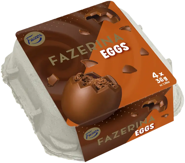 Fazer Fazerina suklaamoussemuna 4-pack, 144g