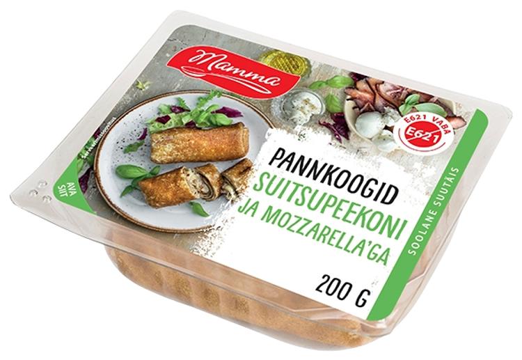 Pannkoogid suitsupeekoni ja mozzarellaga 200 g