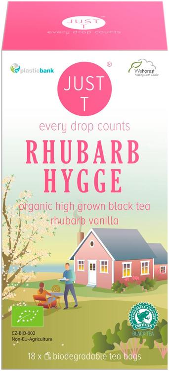 Just T 18x1,75g Rhubarb hygge Musta tee raparperi-vanilja luomu