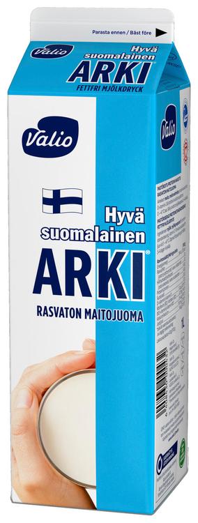 Valio Hyvä suomalainen Arki® rasvaton maitojuoma 1 l
