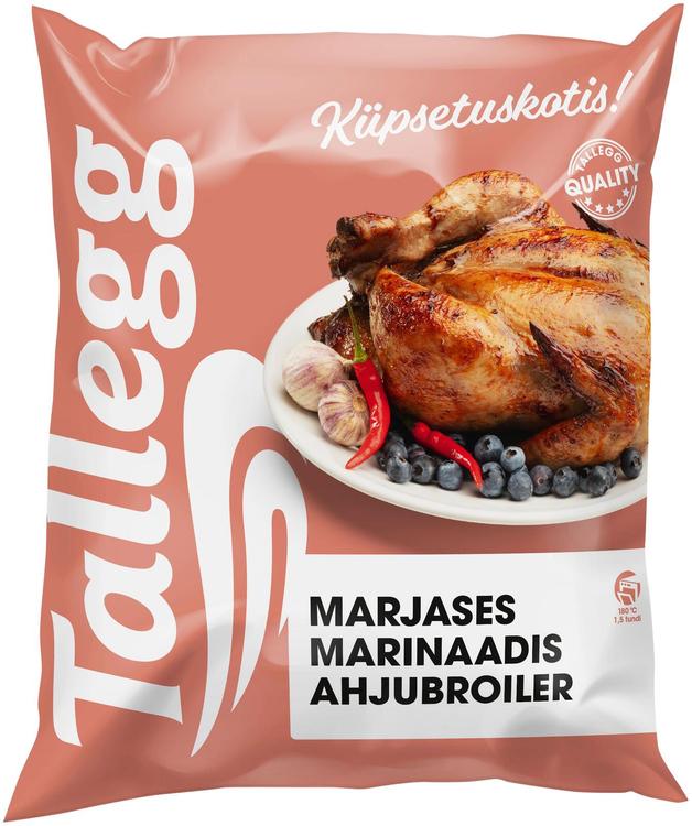 Marjases marinaadis ahjubroiler küpsetuskotis