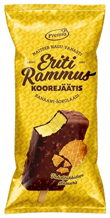 Eriti Rammus banaanijäätis vahvlitükkidega, 85 g