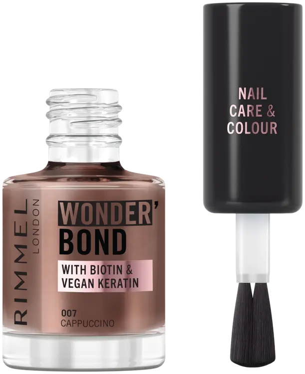 Rimmel Wonderbond Nail Polish 12 ml, 007 Cappuccino kynsilakka