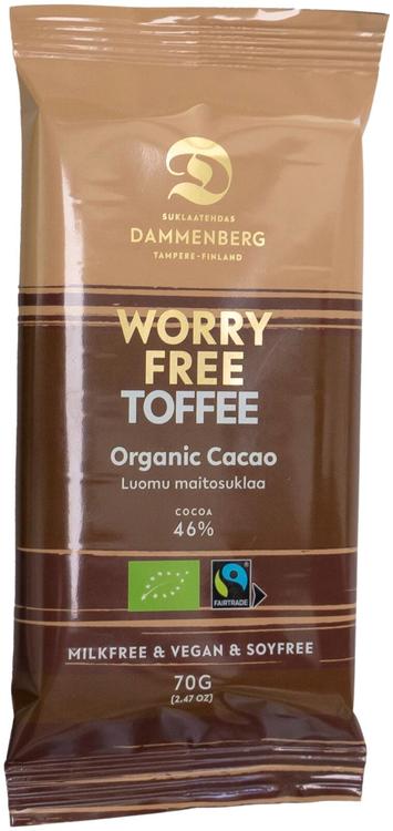 Dammenberg luomu, reilunkaupan Toffee suklaalevy 70g